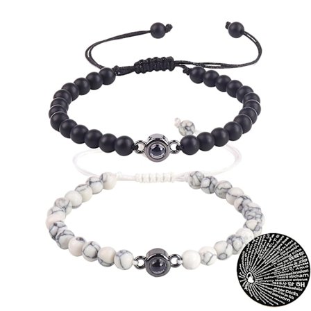 Naturlig glans stein armbånd sjarm perler armbånd projeksjon stein armbånd(PINKY PROMISE)