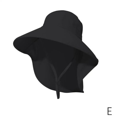 Bredbremmet Solhatt Dame Anti-UV Beskyttelse Vandring Fiskehatt Sammenleggbar Sommer Ensfarget Strandhatt Nakke Beskyttelse Solbeskyttelse(D) farge