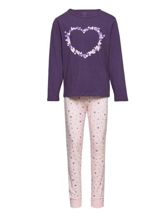 Nkfnightset Purple Heart Pyjamassæt Multi/mønstret Name It