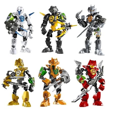 Bionicle Warriors Bygningsblokker Golden Maske Anime Action Figurer