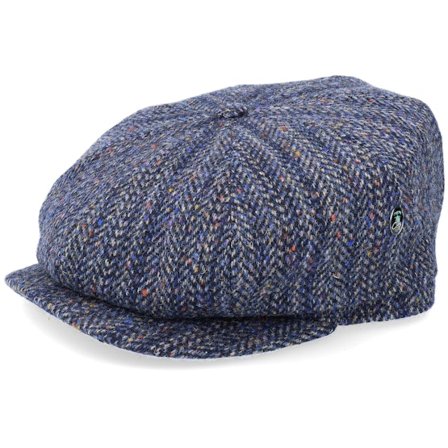 City Sport - Blå flatcap Keps - Sixpence Navy Flat Cap @ Hatstore