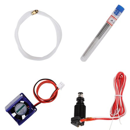 Full Kit V6 J head Hotend 1.75mm 0.4mm Extrudermunstycken + PTFE-rör Fläkt Komplett set