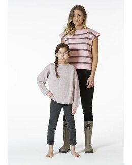 Topp, tröja och luvtröja till barn och dam Alla goda ting är tre - Järbo