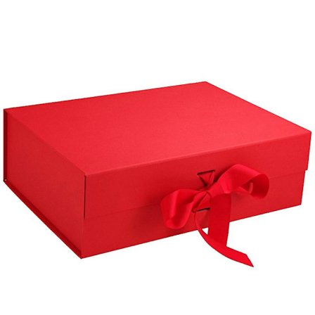 Presentask med lock 18 x 18 x 7,5 cm, liten presentask för födelsedag, bröllop, festpresentaskar