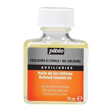 Malingsmiddel til olie - PEBEO - Raffineret transparent lin - 75 ml - Transparent - Avanceret