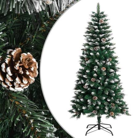 Vidaxl Plastgran Med Fot Grön 120 Cm Pvc Grön