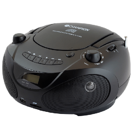 Champion Nordic Boombox Cd/radio/mp3/usb Högtalare Svart