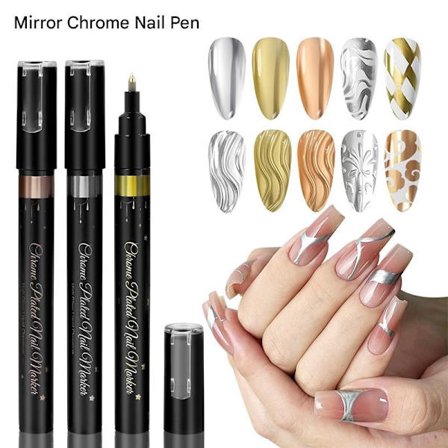 3 kpl Kynsilakkakynäsetti 0,5 mm Hieno Kärki Tarkkaan Graffitipiirustukseen [D] 3-värinen setti Kolmiosainen setti 3-väri