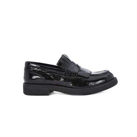 CafèNoir, Naplak moccasin Zwart, Dames, Maat:37 EU