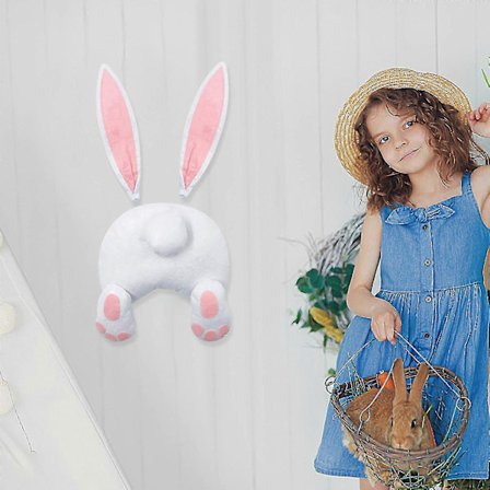 Påskepynt Kaninkrans Påskepynt Stue Rekvisitter Ornamenter Kaninpynt Hjem