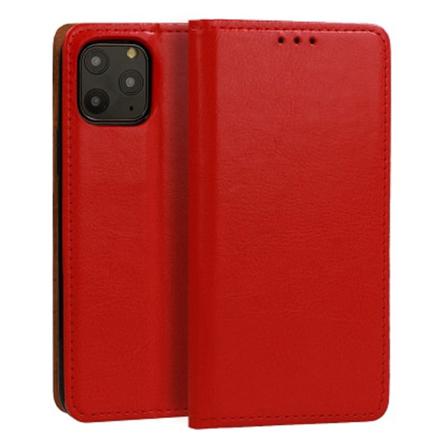 Iphone 12 Pro Max Plånboksfodral Italienskt Läder - Röd