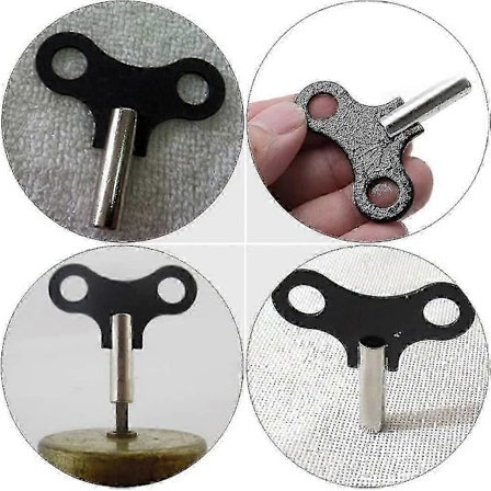 Optræksnøgle til ur. Mekanisk ur-nøgle Universal ur-nøgle Optræksværktøj (sort) (4 stk.) Cy