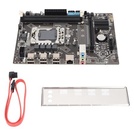 LGA 1356 HM65 Chip 6-kärnig PC Moderkort CPU-kombination med SATA-kabel för Intel stationär dator