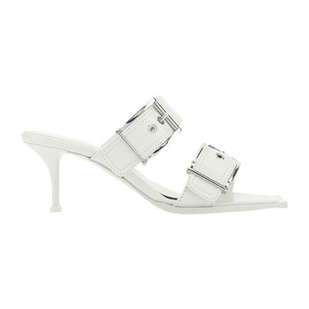 Alexander McQueen, High Heel Sandals Wit, Dames, Maat:38 EU