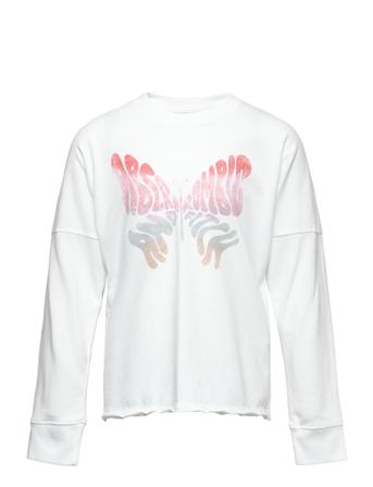 Kids Girls Graphics Langærmet T-shirt Hvid Abercrombie & Fitch