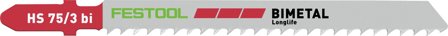 Festool HS 75/3 BI/5 Sticksågsblad 5-pack, Maskintillbehör & förbrukning