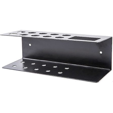 10-rums vægmonteret kontororganisator, holder til whiteboardmarkere og viskelæder, akrylholder til whiteboardmarkere, sort