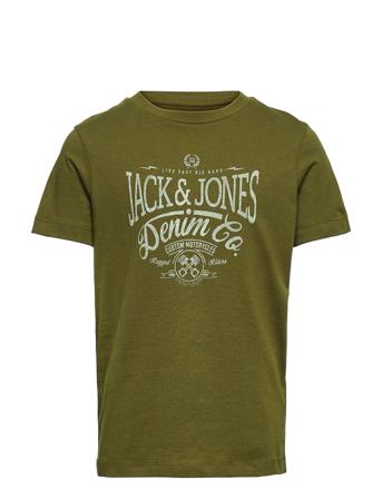 Jprblubooster Ss Tee Crew Neck Jan22 Jnr T-shirts Short-sleeved Vihreä Jack & J S