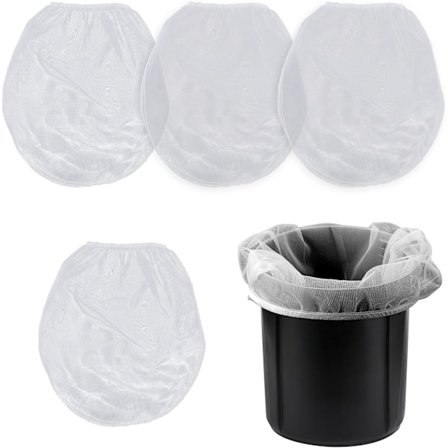 5-pak malingssi-poser, 5-gallon hvide finmaskede malingsfilterposer, elastisk åbning hydroponiske spandfilterposer