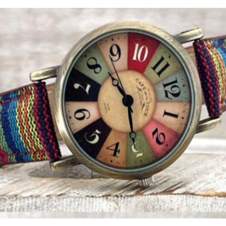 Boho Rainbow Watch mekaaniset kvartsikorut lahjat naisille - korkea laatu