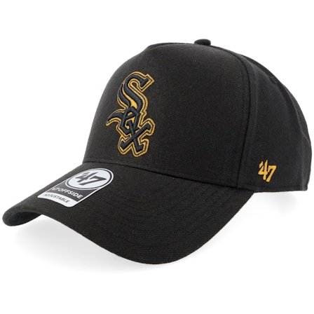 47 Brand - Gul adjustable Caps - Hatstore Exclusive x Chicago White Sox Ballpark Offside Black/Gold A-Frame Adjustable @ Hatstore