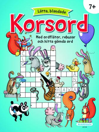 Lätta blandade korsord : med ordflätor, rebusar och hitta gömda ord - Bok - Häfte
