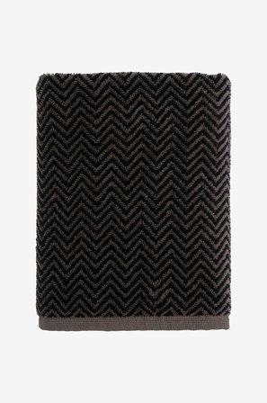 Halvor Bakke - Pyyhe Verbier - Musta - Käsipyyhkeet - 70X140 - - Homeroom