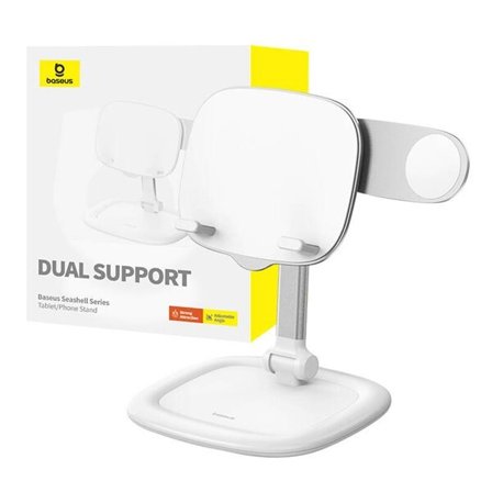 Bord/telefonstativ Baseus Seashell Series Hvit