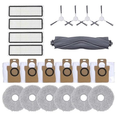 Til L10S Ultra/ L10 Robotstøvsugere Hovedsidebørster HEPA-filtre Moppeklud Støvposer Udskiftning