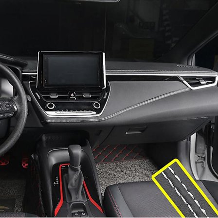 PU Läder Bilformning Självhäftande Trim Dekorationslinje DIY Instrumentbräda Flätad Rem Bil Styling Dekal Biltillbehör Interiör| |