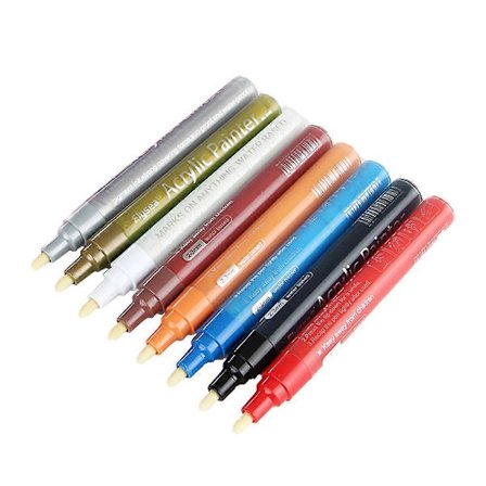 Markörer, 8-pack Vinmarkörpennor @-3