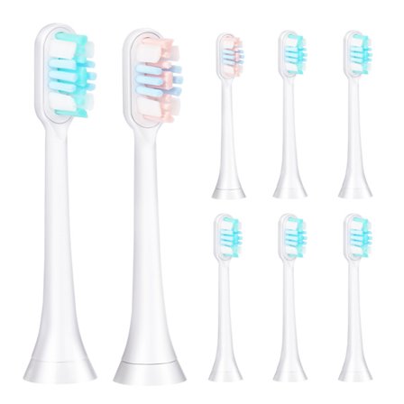 8 st Ersättningshuvuden för eltandborste kompatibla med Philips 3/6/9-seriens eltandborsthuvuden