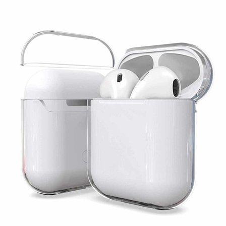 Gennemsigtig Apple Airpods 1/2 Case Shockproof Beskyttelseskasse