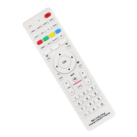 Høykompatibel fjernkontroll for TV, optimalisert tastelayout, lang batterilevetid, ideell for RML113+12 RML1130+8 TV-familiebruk