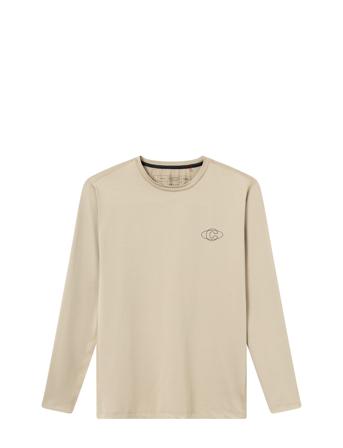 Oncourt Ls Layer T-Shirt Sport T-shirts Long-sleeved Beige Cuera