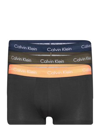 3P Low Rise Trunk Bokserit Musta Calvin Klein