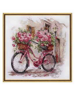 Stickpackung Bild Blumen