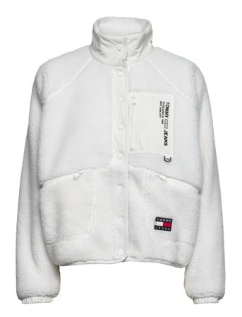 Tjw Reversible Sherpa Jacket Sweatshirts & Hoodies Fleeces & Midlayers Hvid Tommy Jeans