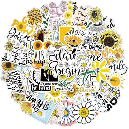 Pack med Klistermärken - Inspirational Flowers