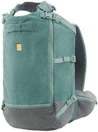 RuffWear Hitch Hiker Dog Backpack Carrier River Rock Green