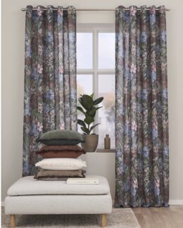 Sejlringslængder Ruby med trykt blomstermotiv 2-pak Brun