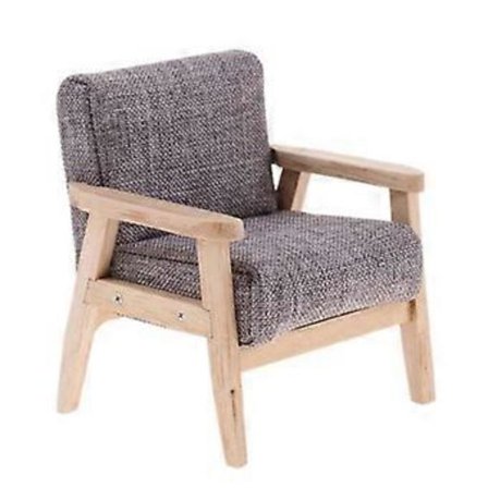 2x; Enkelt Sofastol Miniaturesæt 1:12 Dukkehus Møbelmodel Legetøj.