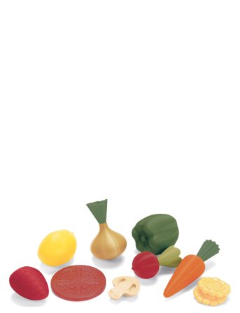 Dantoy Green Garden Fruit & Vegetables In Net 10 Pcs - Multi/patterned - 10X 15X 12CM