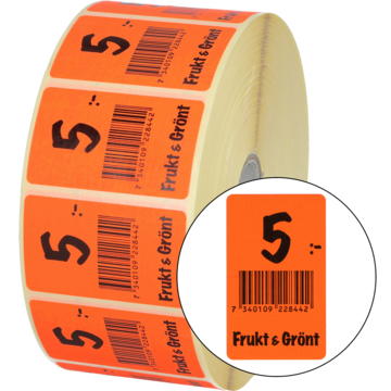 Etikett frukt & grønt 5,