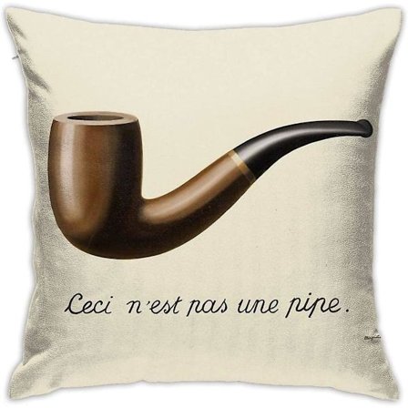 Svik mot bilder - Magritte Pute Sengeteppe Putetrekk Dekorativt Putetrekk For Sofa Soverom 18 "x18 "-5