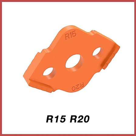 Træbearbejdning Overfræser Hjørneradius Skabeloner Jig R5 Til R40 Fræsning Buede Hjørner Fræsning Cirkulær Radian Hårdhed Abs Værktøj R15 R20