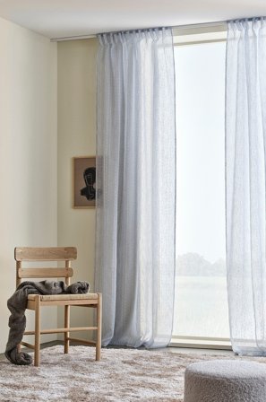 Jotex - Gardin Med Multifunksjonsbånd 2-pk Blå - QUILO - Kjøp Multifunksjonsgardiner hos Jotex