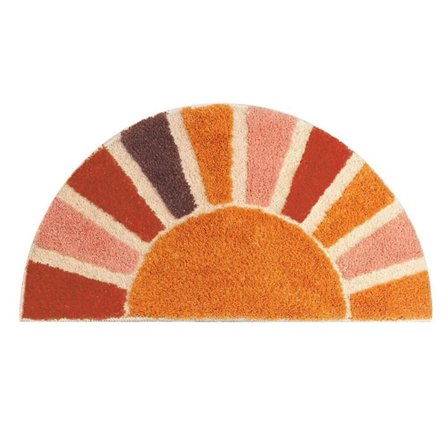 Badrumsabsorberande halkfria mattor, solrosmattor, hushållsflockning sängkant filt