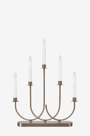 Markslöjd - Lysestage Soro 5L - Messing - Adventslysestager - Fra Homeroom