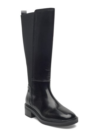 Tommy Hilfiger Th Minimal Abrasivato Long Boot - Black - 38
